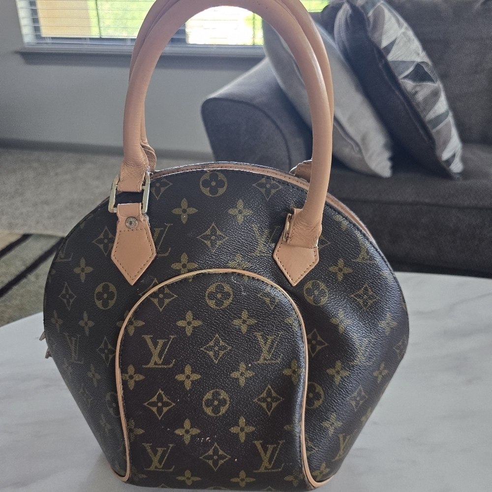 $2700 Louis Vuitton Women Ellipse PM Bucket Handbag Brown Monogram - Picture 5 of 16